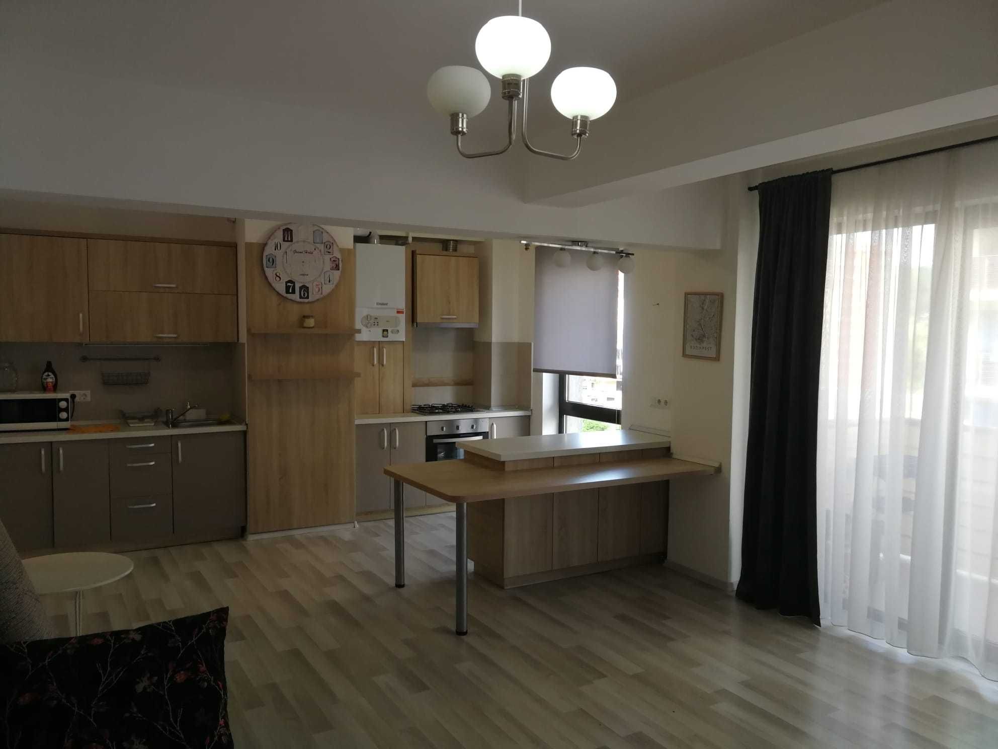 Living room and kitchen — 2-Bedroom Apartment in Acta Residence